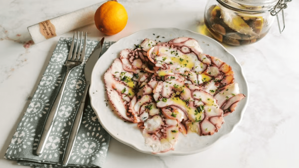 octopus carpaccio